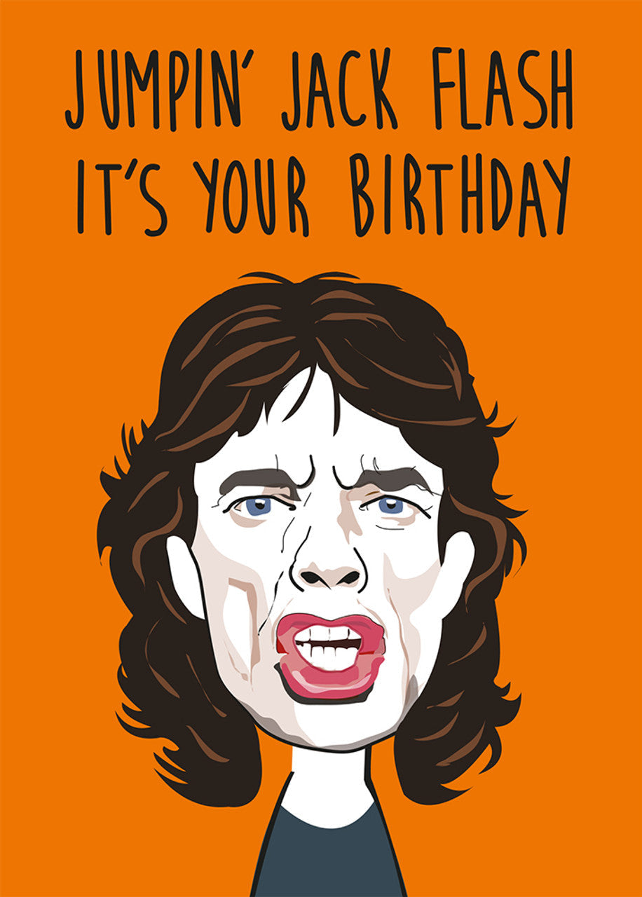 Greeting Card - Happy Birthday Mick Jagger