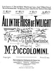 All In The Hush Of Twilight - Voice/Violin/Piano (Digital Download)