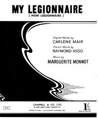 My Legionnaire - Vocal/Piano (Digital Download)