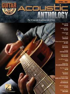 Acoustic Anthology - Guitar Play-Along Volume 80 - Various - Guitar Hal Leonard Guitar TAB with Lyrics & Chords /CD