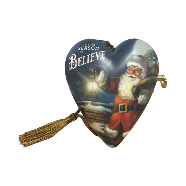 Christmas Decoration Musical Art Heart Merry Christmas Plays Jingle Bells
