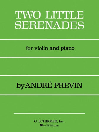 Previn - 2 Little Serenades - Violin/Piano Accompaniment Schirmer 50290830
