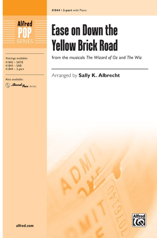 Ease on Down the Yellow Brick Road – 2-Part Choral Octavo (Digital Download)