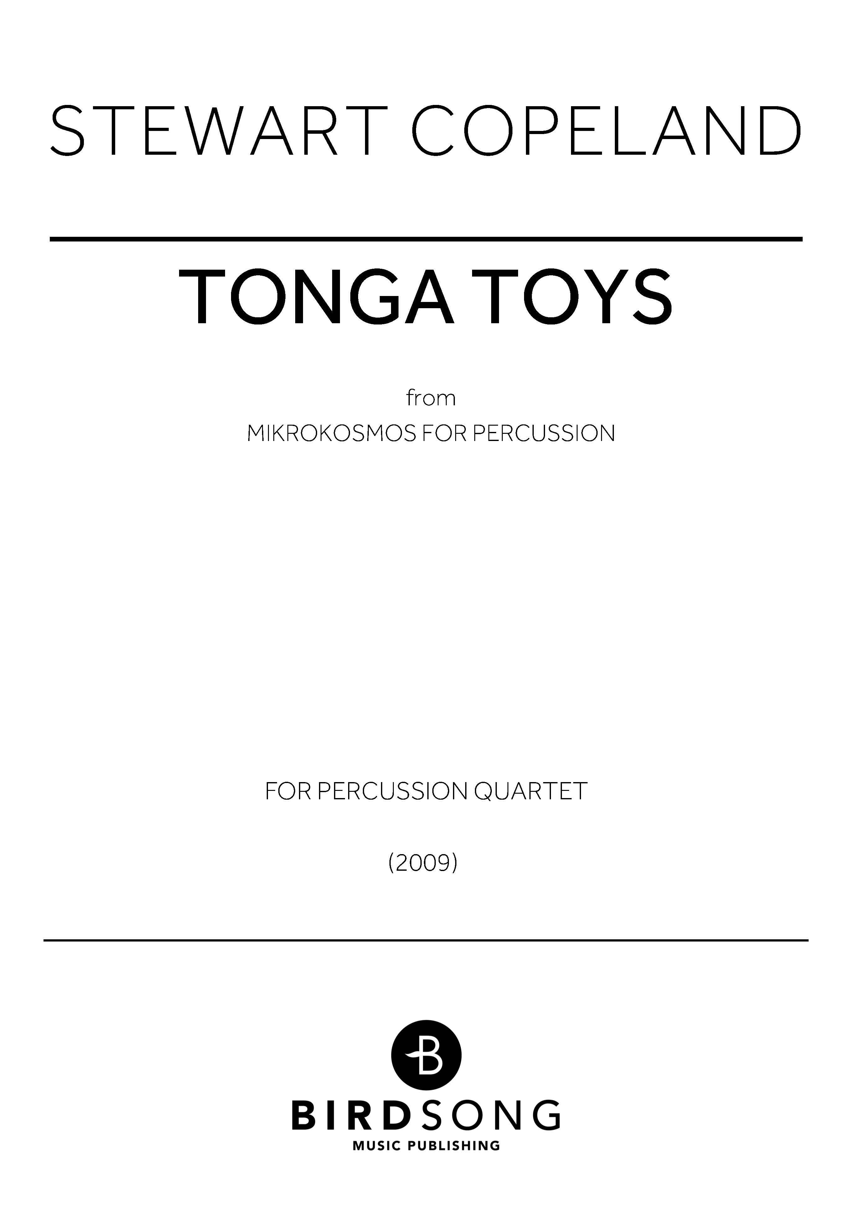 Tonga Toys (Mikrokosmos for Percussion) - Percussion Ensemble (Digital Download)