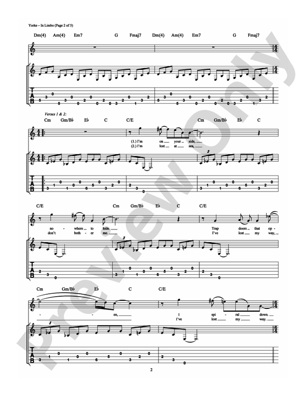 In Limbo - Guitar TAB (Digital Download)