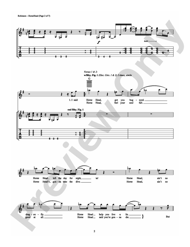 Horsehead - Guitar TAB (Digital Download)