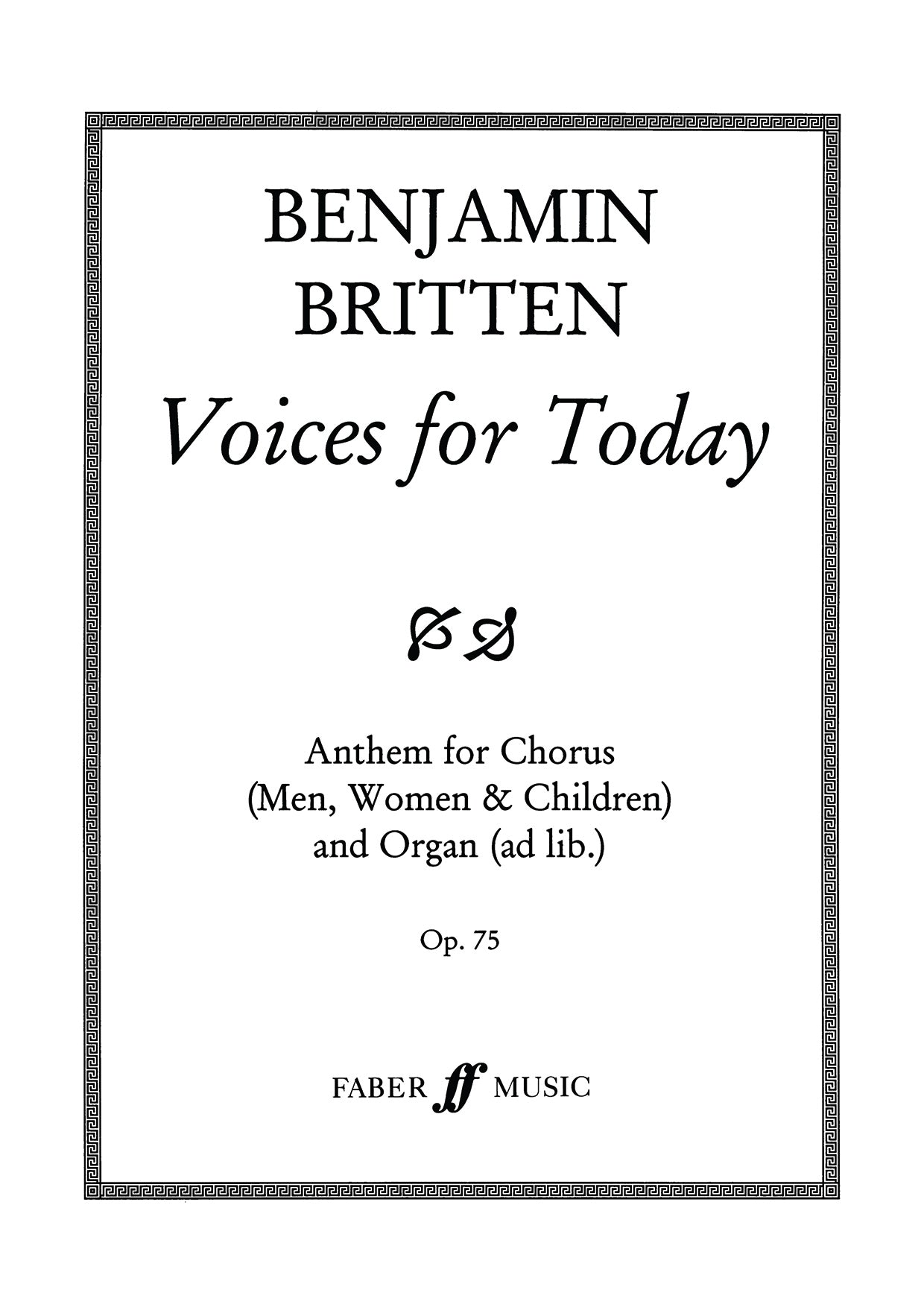 Voices for Today - SATB Chorus (Digital Download)