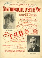 Something Doing Over The Way (from 'Tabs') - Vocal/Piano (Digital Download)