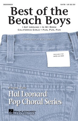 Best of the Beach Boys (Medley) - SAB Ed Lojeski Hal Leonard Choral Score Octavo