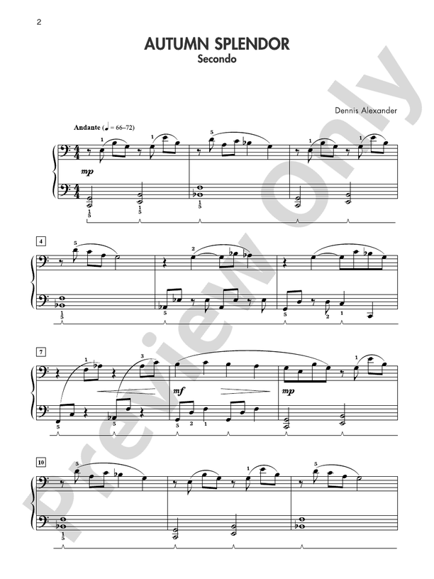 Just for Two, Book 2 - 1 Piano, 4 Hands (Digital Download)