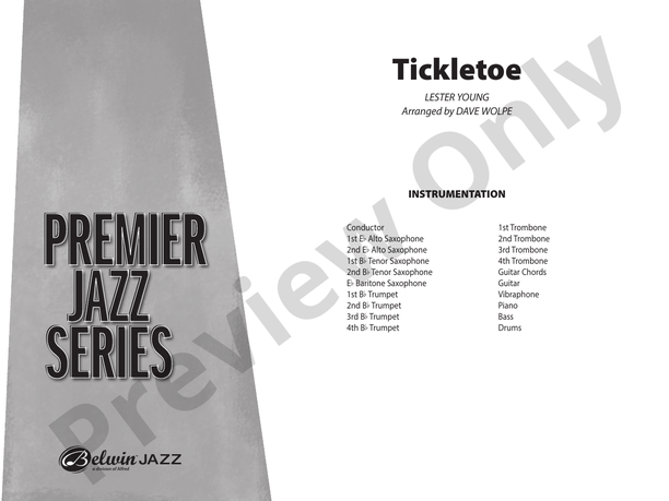 Tickletoe - Jazz Ensemble Conductor Score & Parts(Digital Download)