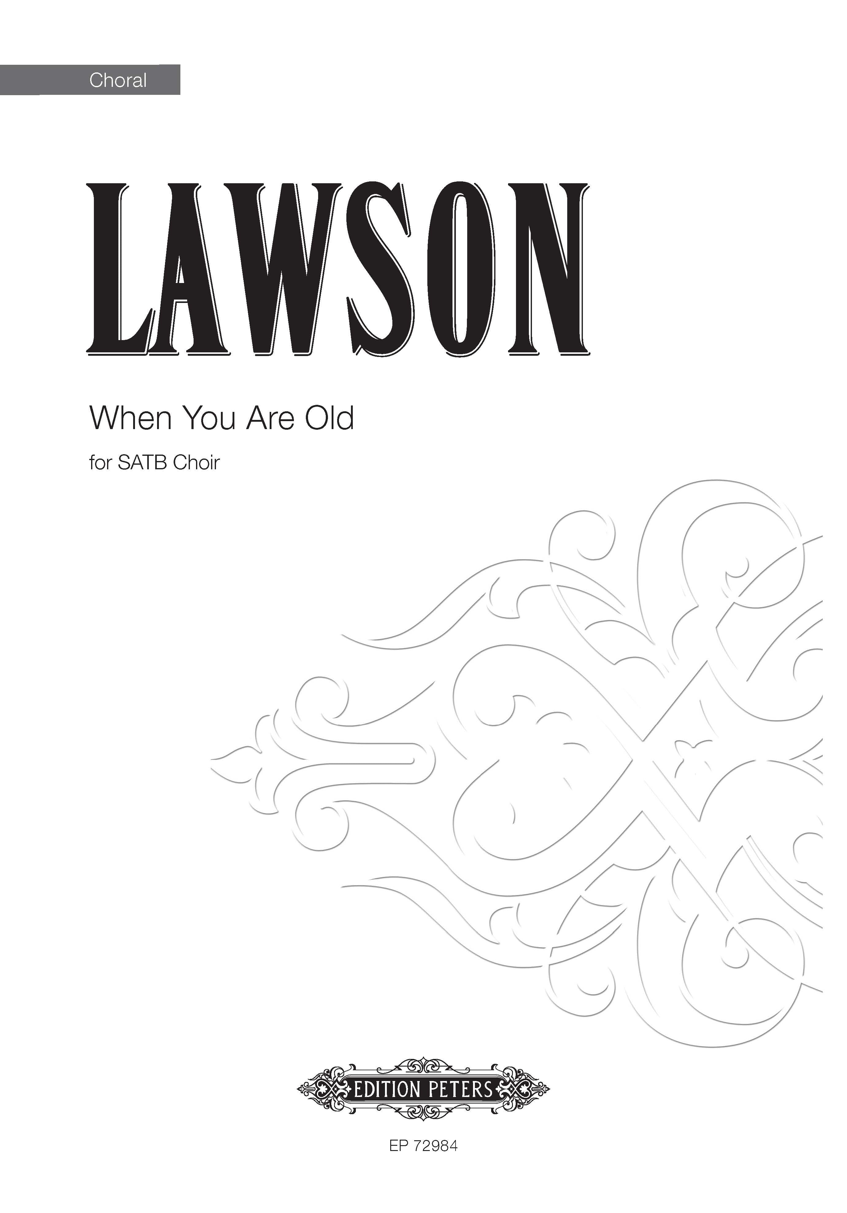 When You Are Old - Piano/SATB Choral Octavo (Digital Download)