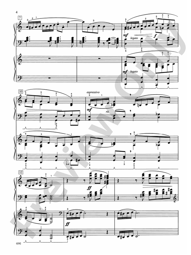 Concerto #1 in A Minor - 2 Pianos, 4 Hands (Digital Download)