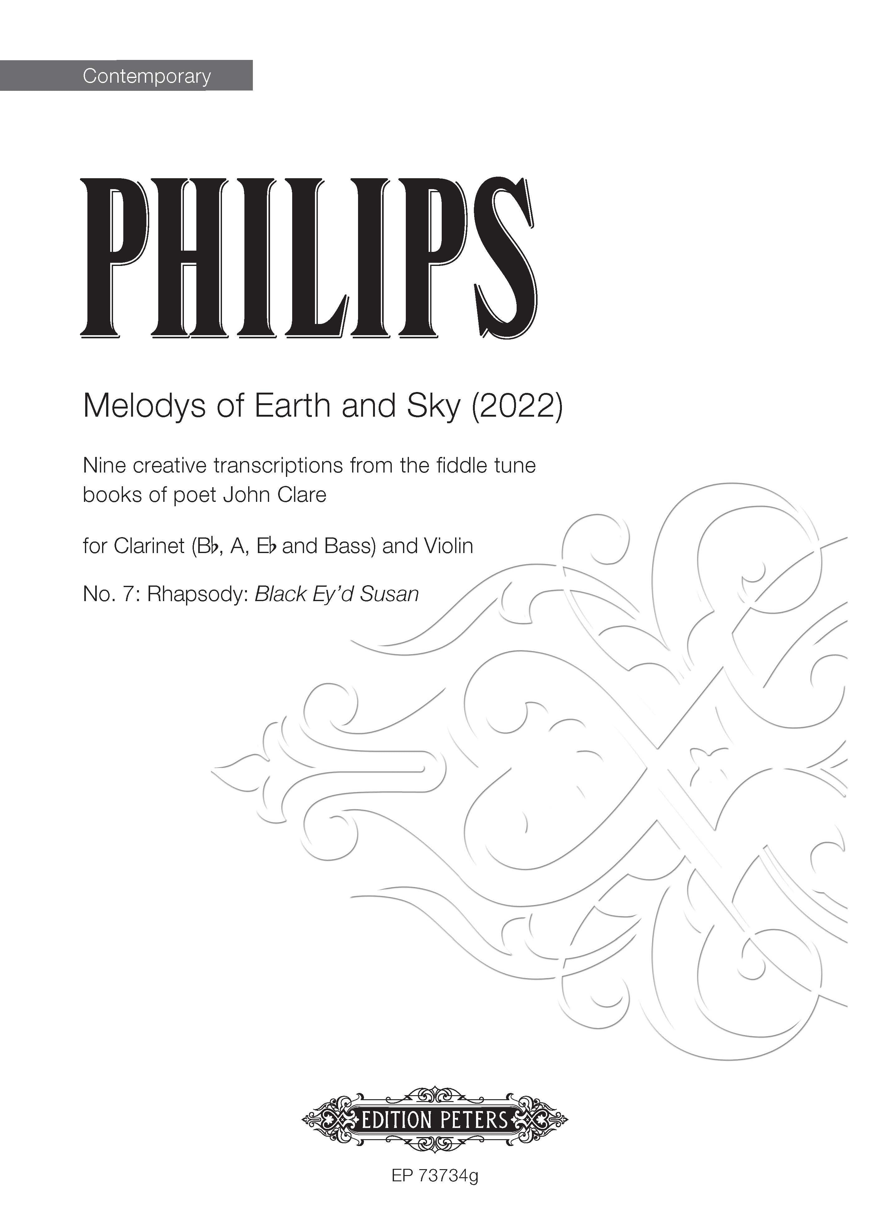 No.7: Rhapsody: Black Ey'd Susan (from 'Melodys Of Earth And Sky') (EP73734g) - Clarinet/Violin (Digital Download)