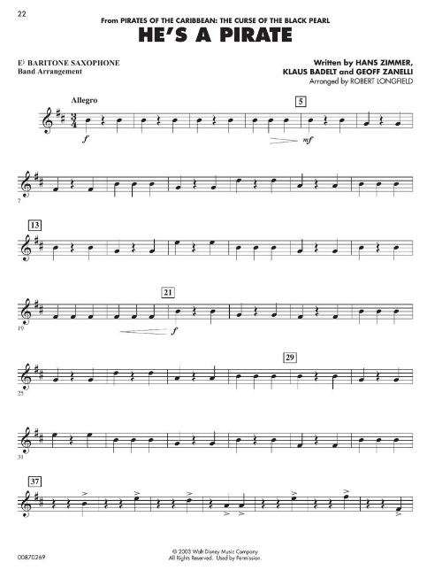 Essential Elements Disney Favorites - Baritone Saxophone - Hal Leonard