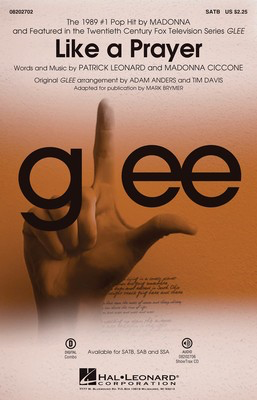 Like A Prayer (featured On Glee) - (featured in Glee) - SSA Adam Anders Hal Leonard Octavo