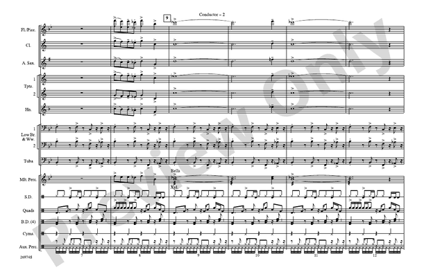Gonna Make You Sweat (Everybody Dance Now) – Marching Band Conductor Score & Parts (Digital Download)
