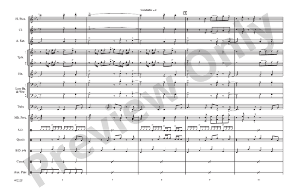 Bad Girls – Marching Band Conductor Score & Parts (Digital Download)