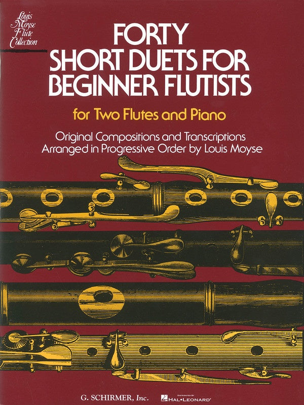 40 SHORT DUETS FOR BEG.FLUTISTS ED.MOYSE - MOYSE - G Schirmer