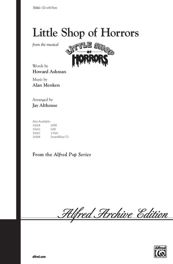 Little Shop of Horrors – SSA Choral Octavo (Digital Download)