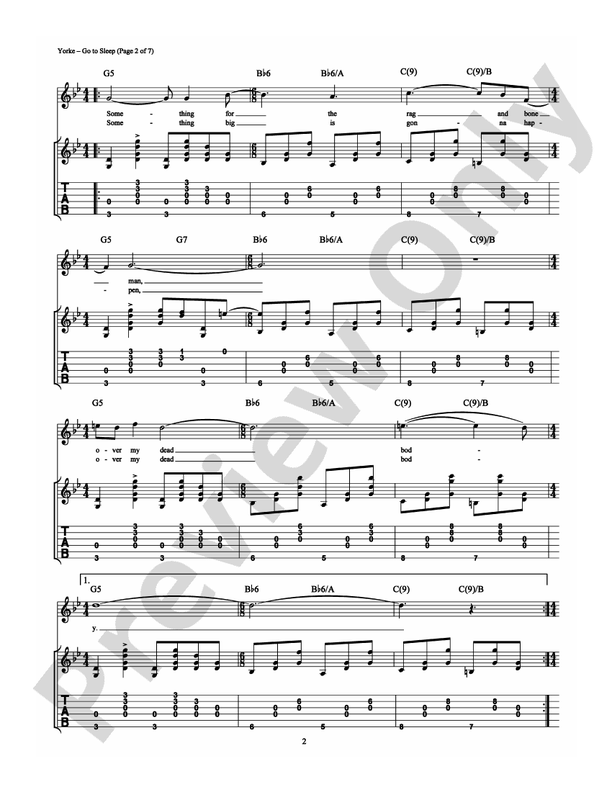 Go to Sleep - Guitar TAB (Digital Download)