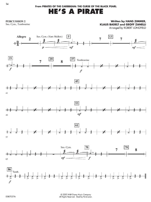 Essential Elements Disney Favorites - Percussion - Hal Leonard