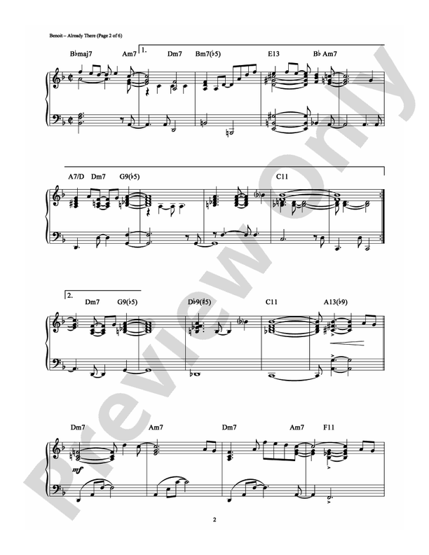 Already There - Piano (Digital Download)