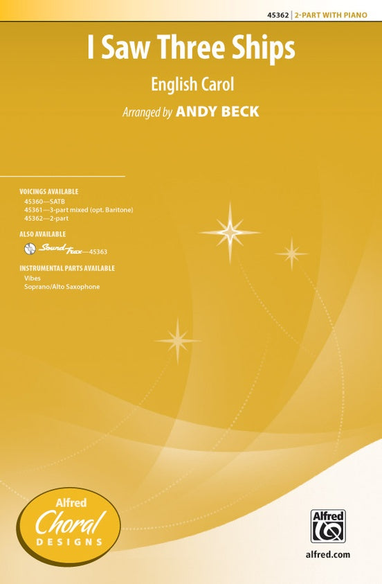 I Saw Three Ships – 2-Part Choral Octavo - Digital Sheet Music Download (Digital Download)