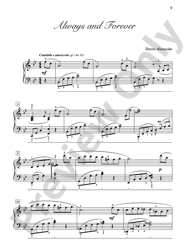 Always and Forever - Piano Solo (Digital Download)