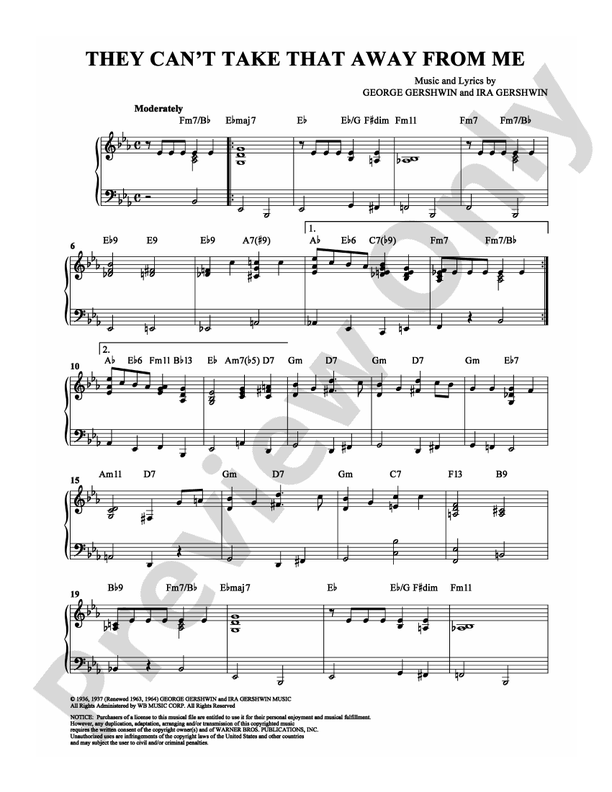 They Can't Take That Away from Me - DSM-PS-0007907 - Piano (Digital Download)