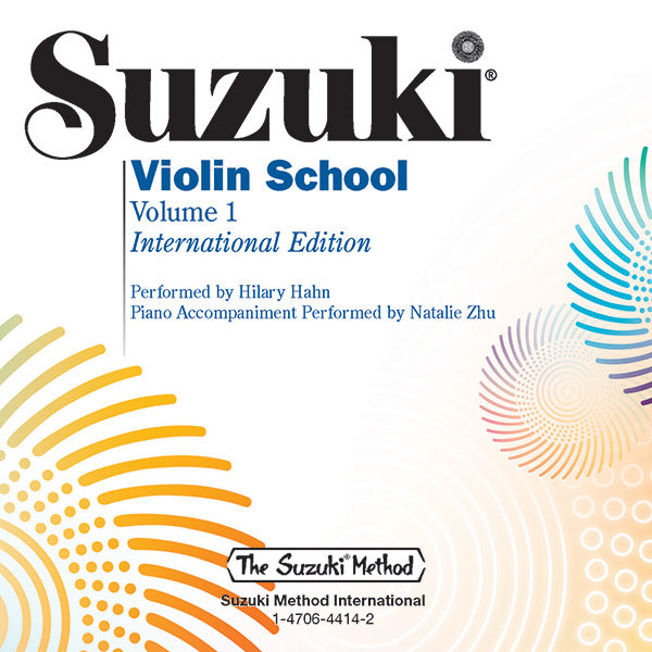 Suzuki Violin School Volume 1 CD (Hahn) - Suzuki Shinichi Performed Hilary Hahn & Nathalie Zhu Summy Birchard 48723