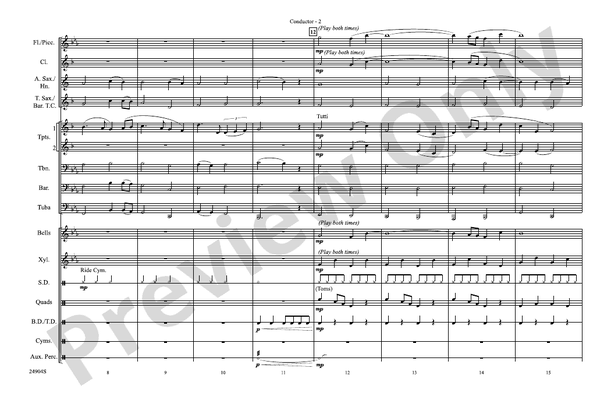 Hogwarts' Hymn (from Harry Potter and the Goblet of Fire) – Marching Band Conductor Score & Parts (Digital Download)