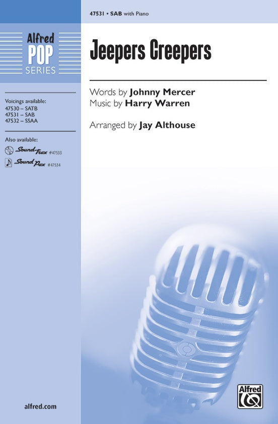 Jeepers Creepers – 3 Part Mixed Choral Octavo (Digital Download)