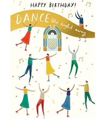 Greeting Card - Happy Birthday Dance the Night Away