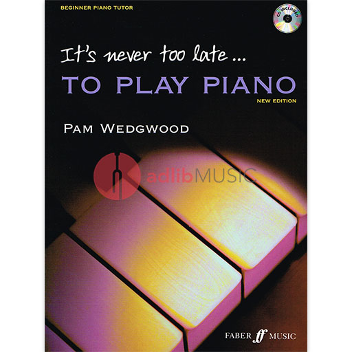 It's Never Too Late to Play Piano Book/CD