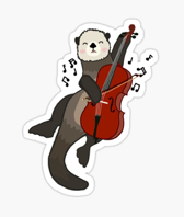 Sticker Cello Otter