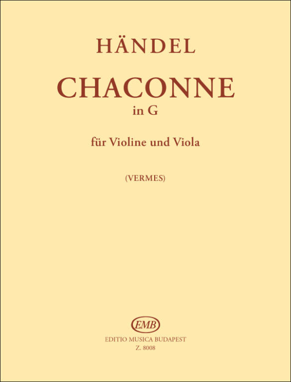Handel - Chaconne - Violin/Viola Duet EMB Z8008
