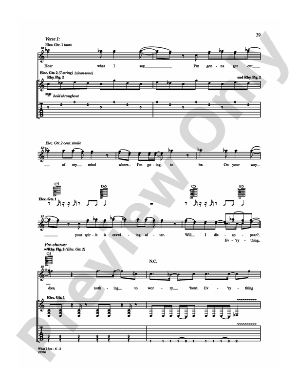 What I See - Guitar TAB (Digital Download)