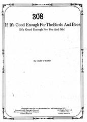 If It's Good Enough For The Birds And Bees (It's Good Enough For You And Me) - PVG (Digital Download)