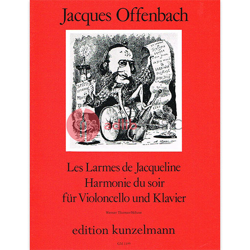 LES LARMES DE JACQUELINE HARMONIE DU SOR VC/PNO - OFFENBACH - CELLO - KUNZELMANN