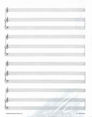 Manuscript Paper 25 Pack No 4 12 Stave Pno Vo -