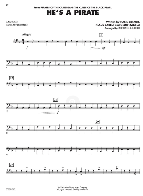 Essential Elements Disney Favorites - Bassoon - Hal Leonard