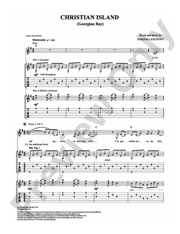 Christian Island - Guitar TAB (Digital Download)
