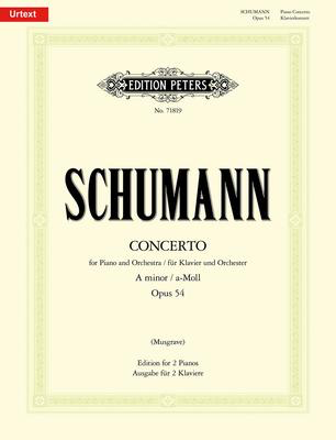 Schumann - Concerto in Amin Op54 -2 Pianos 4 Hands - Peters EP71819