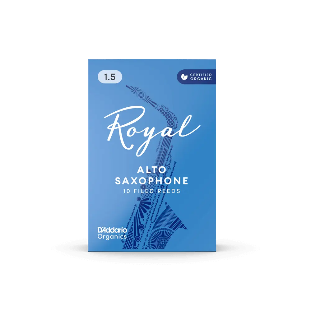 Royal Alto Saxophone Reeds Strength 1.5 Pack of 10