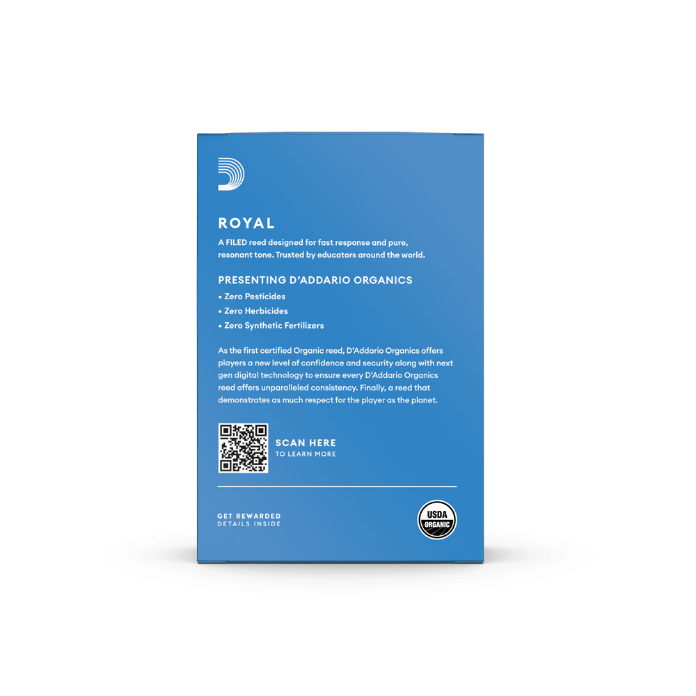 Royal Bb Clarinet Reeds Strength 2.0 Pack of 10