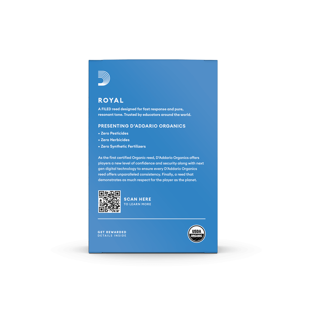 Royal Bb Clarinet Reeds Strength 2.5 Pack of 10