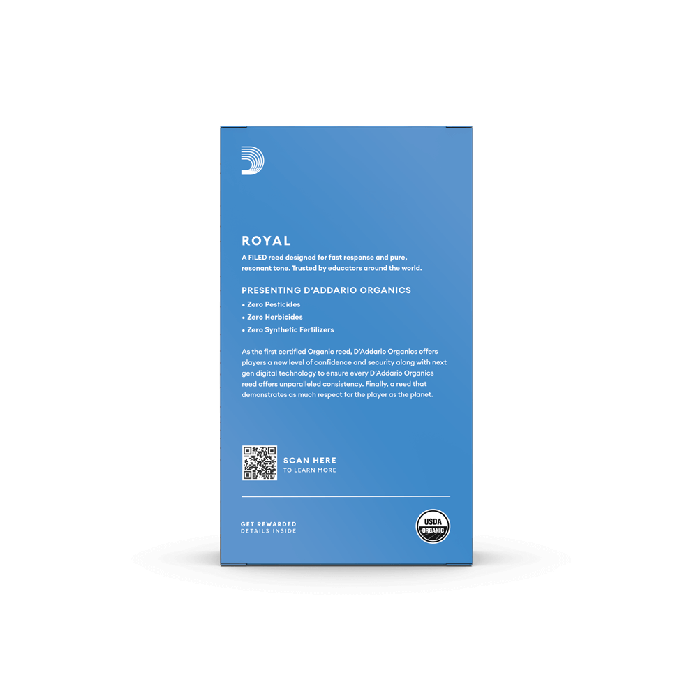 Royal Tenor Saxphone Reeds Strength 2.0 Pack of 10