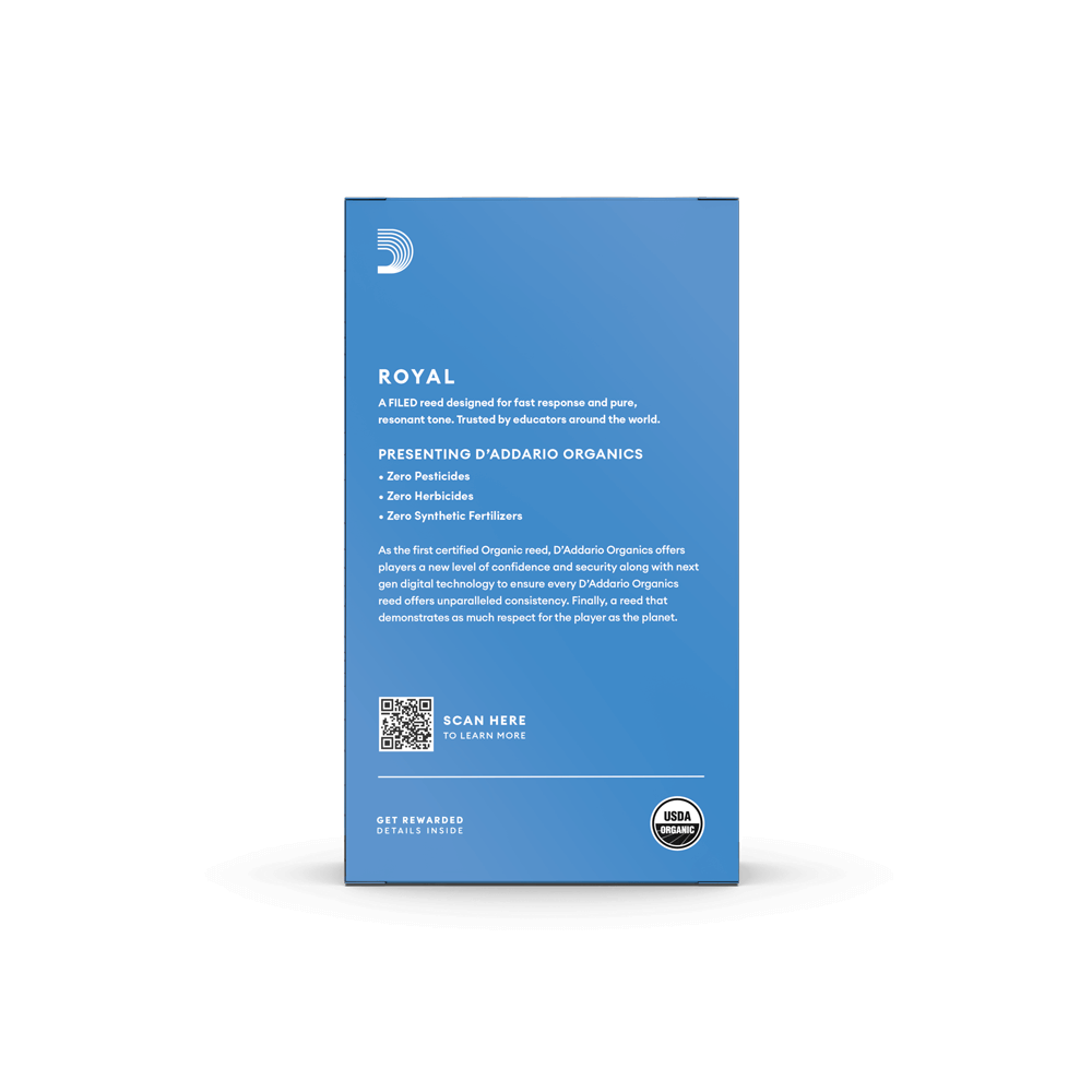 Royal Tenor Saxophone Reeds Strength 3.5 Pack of 10