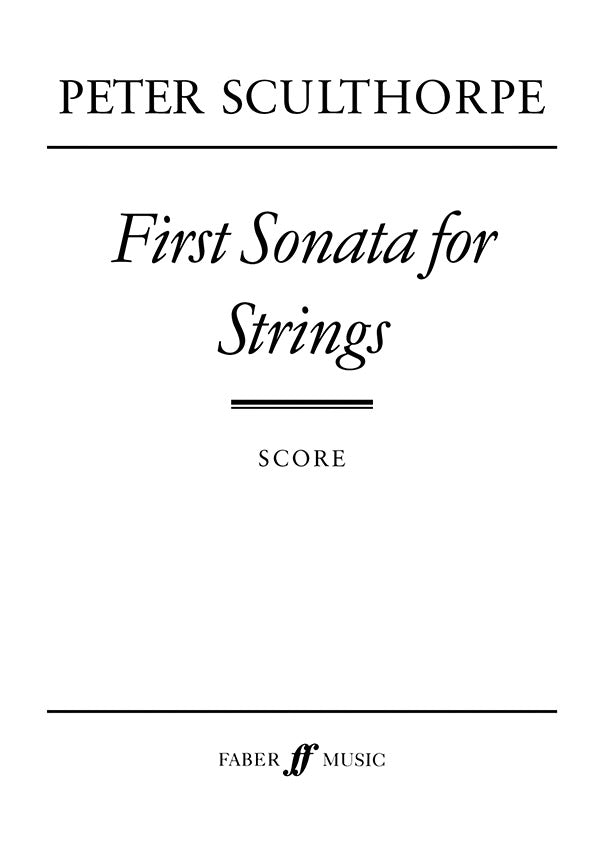 FIRST SONATA FOR STRINGS FULL SC - Faber 0571517854